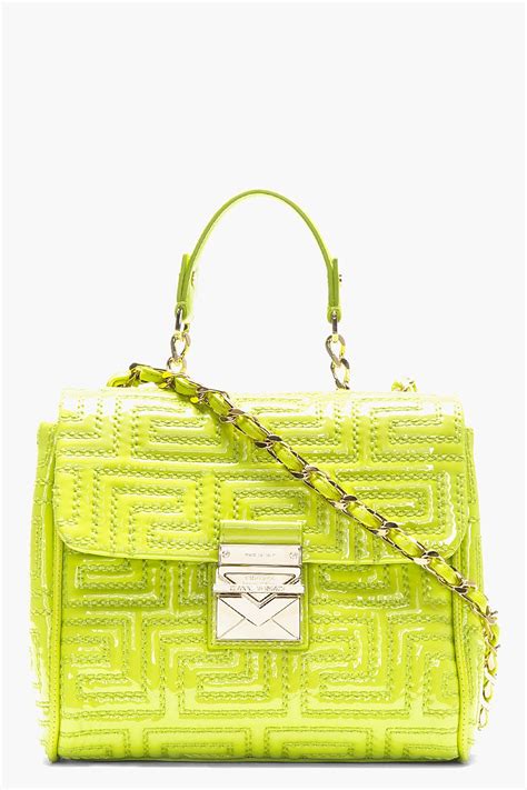 lime green versace bag|Versace Green Bag .